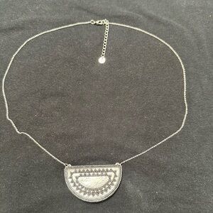 House of Harlow 1960 Silver Geometric Necklace